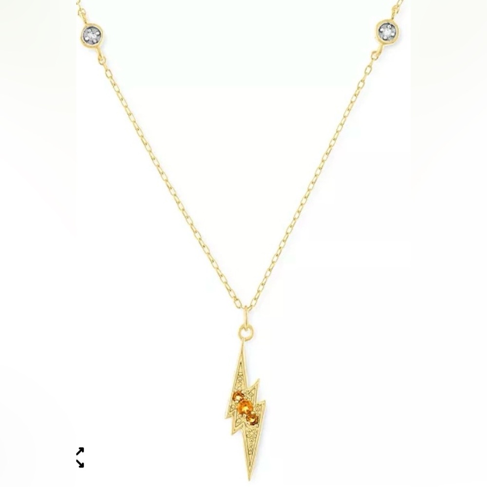 R.H. Macy & Co Fine Jewelry Lightening Bolt Crystal Necklace